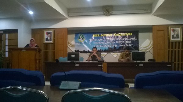 Rapat Koordinasi Implementasi Aplikasi Data Tak Terstruktur Se-Jawa Barat