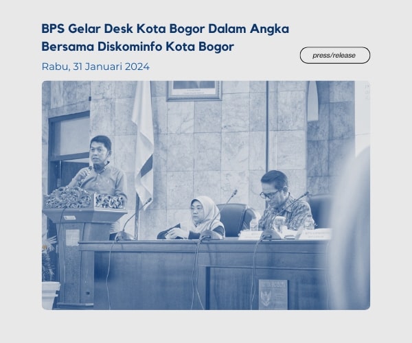 BPS Gelar Desk Kota Bogor Dalam Angka Bersama Diskominfo Kota Bogor