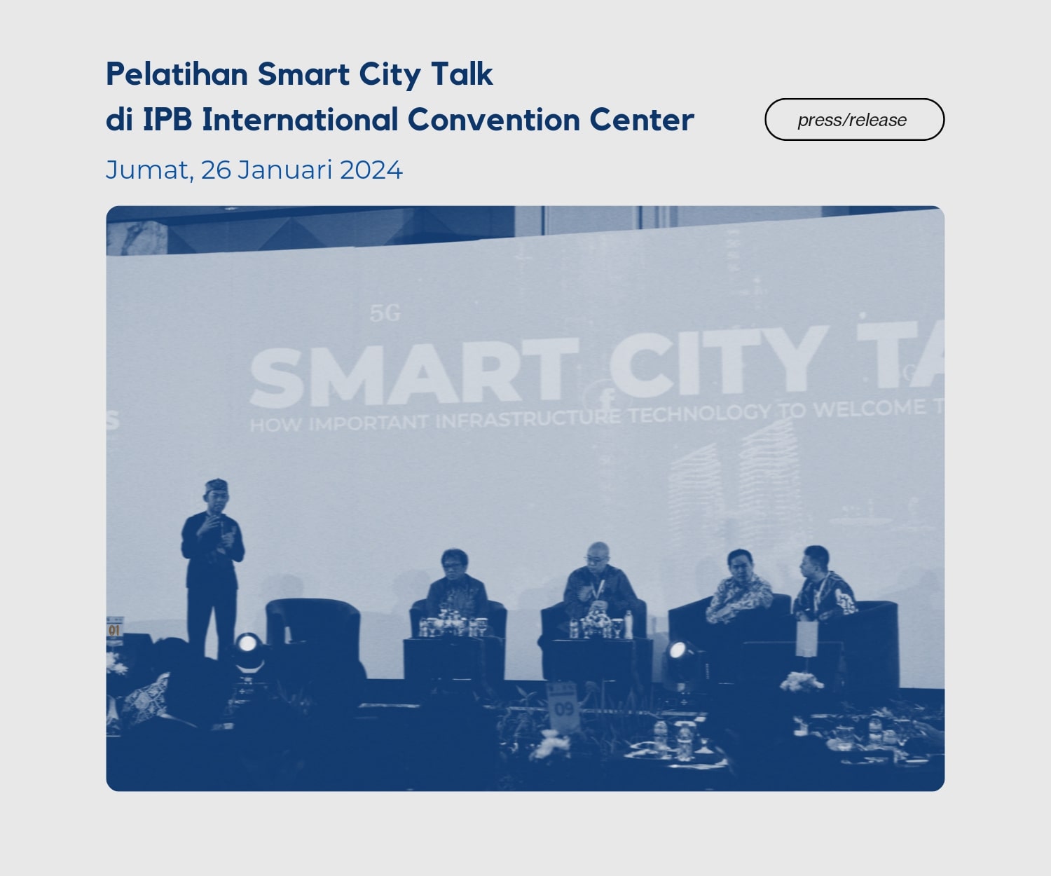 Pelatihan Smart City Talk di IPB International Covention Center